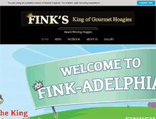 Tablet Screenshot of finkshoagies.com